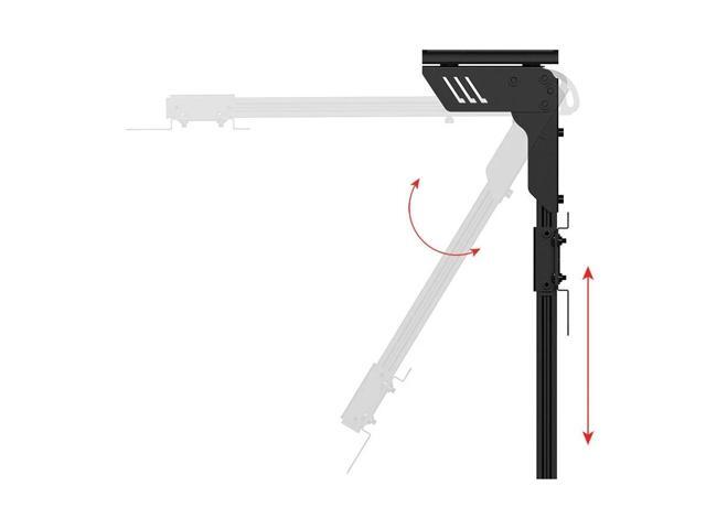 Monoprice Folding Ceiling TV Mount For TVs 10in to 40in, Max Weight 66lbs., Max Extension 15.7in, VESA Patterns up to 100x100 - Commercial Series