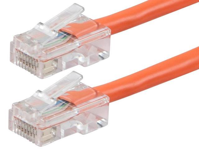 Monoprice Cat6 Ethernet Patch Cable - 3 Feet - Orange Network Internet Cord - RJ45, Stranded, 550Mhz, UTP, Pure Bare Copper Wire, 24AWG -...