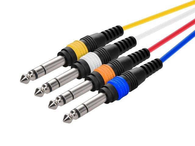 Monoprice 4-Channel TRS Male to XLR Female Snake 25AWG Cable Cord - 10 Feet- Black With Slim, Molded Connector Housing