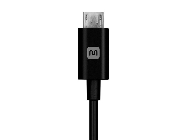 Monoprice USB-A to Micro B Cable - 6 Feet - Black, Polycarbonate Connector Heads, 2.4A, 22/30AWG - Select Series