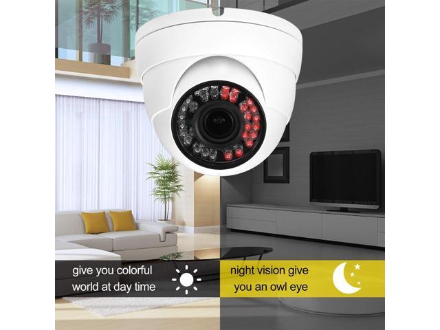 Analog CCTV Camera HD 1080P 4-in-1 (TVI/AHD/CVI/CVBS) Security Dome Camera Outdoor, 2.8mm-12mm Manual Focus/Zoom Varifocal Lens, Weatherproof Metal...