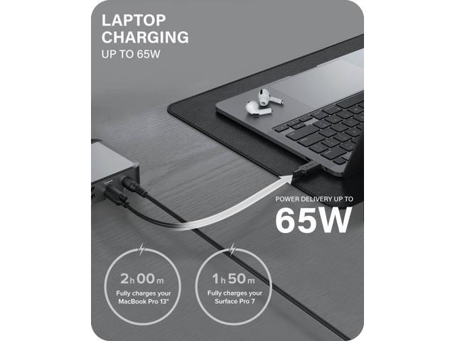 ALOGIC Dual 4K Display Universal Docking Station DX2 with 65W Laptop Compatible with Mac and Windows, 2x4K@60Hz DisplayPort,1xUSB-C 10G (with Fast...