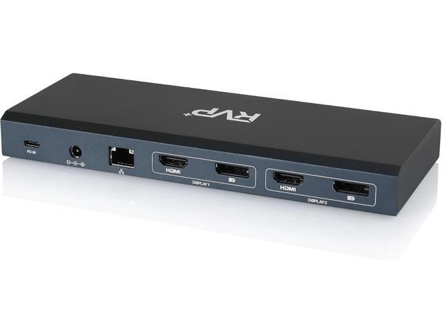 RVP+ Docking Station, 14-in-1, Dual-Display Monitors- 4K HDMI (2X) & DisplayPort (2X), 5Gbps USB-C-A Data Transfer(3X), 100W Laptop-Charging,...