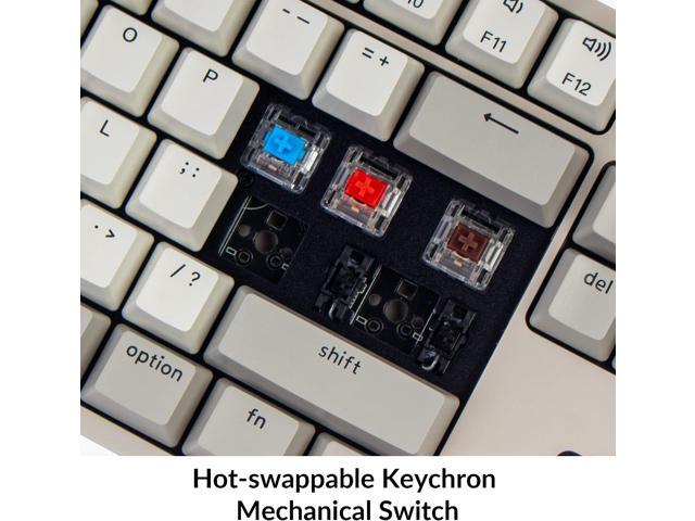Keychron C2 Full Size Hot-swappable Wired Mechanical Keyboard Compatible with Mac, Keychron Brown Switch, 104 Keys ABS Retro Color Keycaps Gaming...