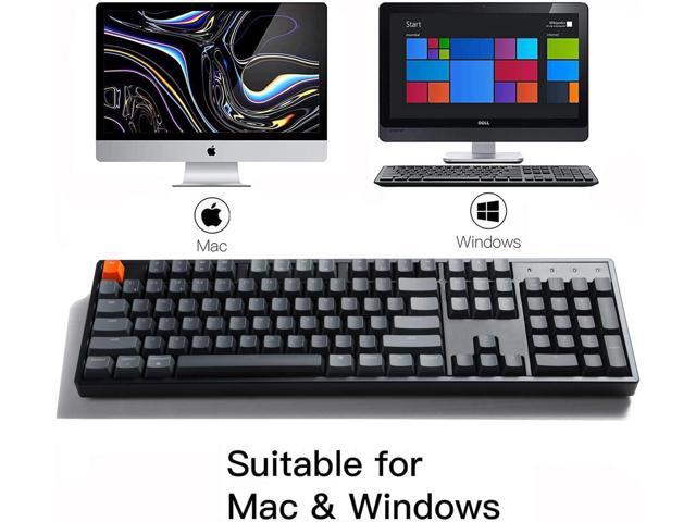 Keychron K10 Full Size Wireless Gaming Mechanical Keyboard, 104 Keys RGB LED Backlight N-Key Rollover with Gateron G Pro Red Switch,...