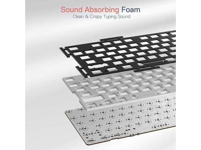 K668 RGB Gaming Keyboard, 104 Keys + Extra 4 Hotkeys Wired Mechanical Keyboard w/Sound Absorbing Foams, Upgraded Hot-swappable Socket, Mixed Color...