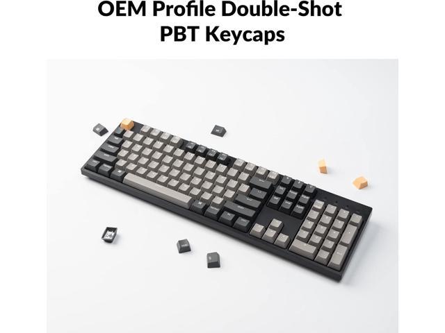 Keychron C2 Pro Wired Custom Mechanical Keyboard Full Size Layout QMK/VIA Programmable Macro White Backlit with Linear Red Switch OEM Profile...