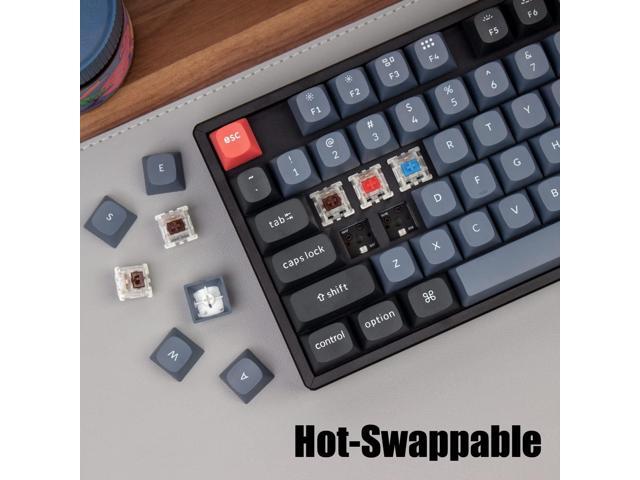 Keychron K10 Pro QMK/VIA Custom Wireless Mechanical Keyboard, Hot-Swappable Full Size 108 Keys Programmable RGB LED Backlit Red Switch,...