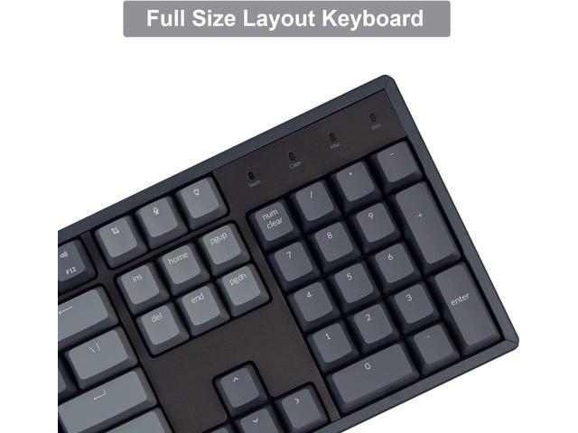 Keychron K10 Full Size Wireless Gaming Mechanical Keyboard, 104 Keys RGB LED Backlight N-Key Rollover with Gateron G Pro Red Switch,...