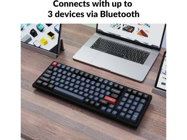 Keychron K4 Pro Custom Wireless Mechanical Keyboard, 96 Keys Hot-swappable QMK/VIA Programmable Macro with K Pro Brown Switch RGB Backlit...