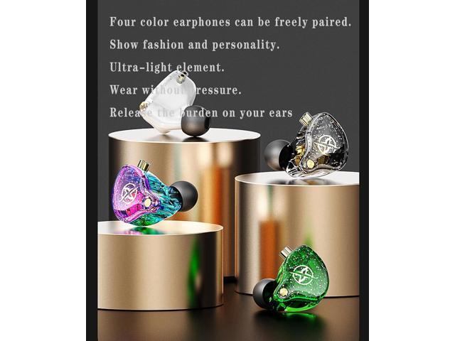FEDAI DX2 Melody in Ear Monitors Wired Earbuds Headphones IEM HiFi Bass,Dynamic Dual Driver Wired Sport Earphone with TPE Cable for...