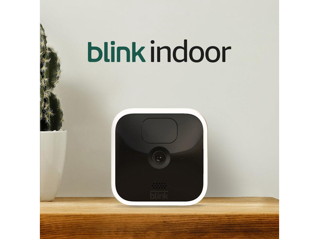 Blink Indoor - wireless, HD security camera with two-year battery life, motion detection, and two-way audio 1 camera system