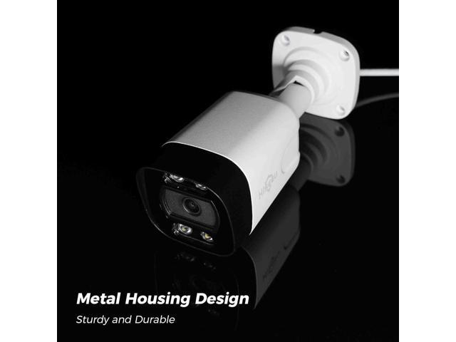 Hiseeu [Human Vehicle Detect] 5MP PoE Camera, IP Camera Outdoor, 2 Way Audio, Spotlight & Sound Alarm, IP67 Waterproof, Remote Access, No Monthly...