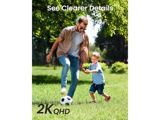DEKCO 2K Security Camera Outdoor 2Packs, WiFi Outdoor Security Cameras Pan-Tilt 360° View, 3MP Surveillance Cameras with Motion Detection and...