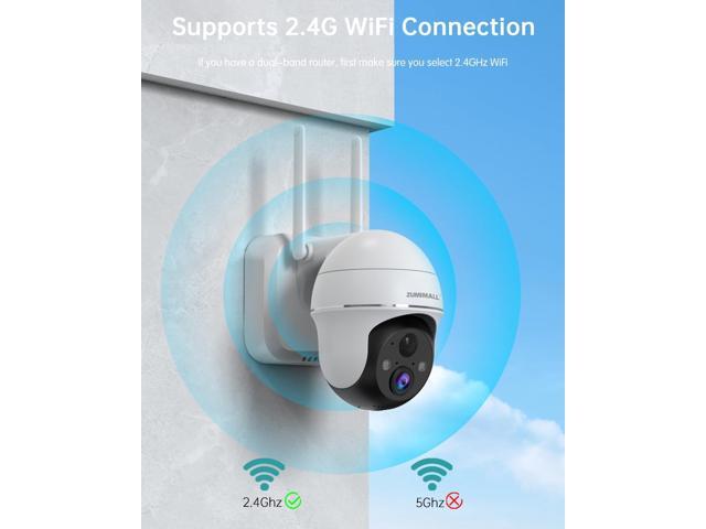 ZUMIMALL Security Cameras Wireless Outdoor, 360°View, 2K Battery Powered Cameras for Home Security, 3MP Color Night Vision, 2-Way Talk, IP66, AI...