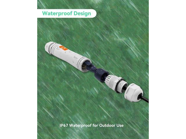 LINOVISION Long Distance Outdoor PoE Extender, Max 2600ft Power and Data Transmission Over Cat5E/Cat6 IEEE 802.3af/at Waterproof PoE Extender, PoE...