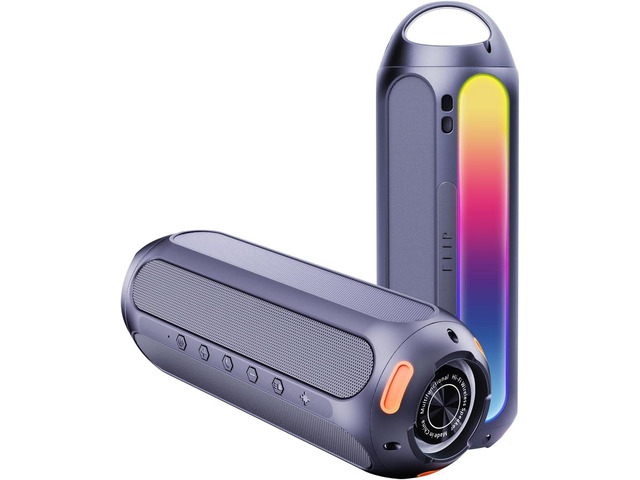 Portable Bluetooth Speaker, 30W Outdoor Portable Wireless Speakers IPX6 Waterproof with LED RGB Lights 30H Playtime Deep Bass for...