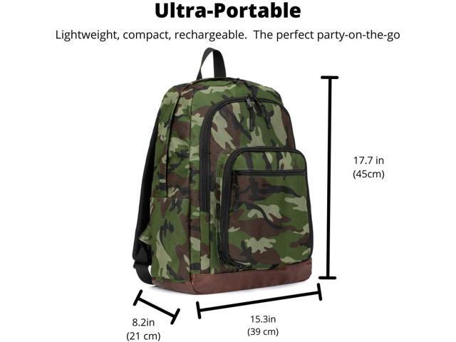 Super Real Bluetooth Speaker Backpack with 20-Watt Speakers & Subwoofer for Parties/Festivals/Beach/. Rechargeable, Works with iPhone & Android...