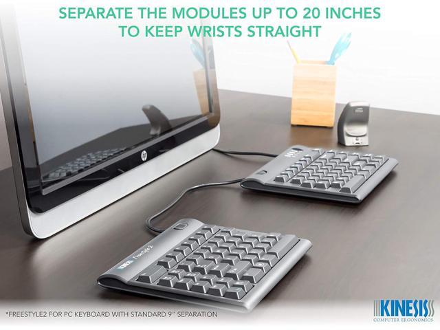 Kinesis Freestyle2 Ergonomic Keyboard for PC (20' Extended Separation)