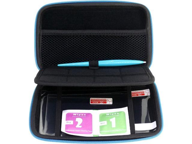 3 in 1 Case for Nintendo 2DS XL/New 2DS XL,Carrying Case Compatible with Nintendo 2DS XL with Stylus, 2 Screen Protector Film and 8 pcs Game Card...