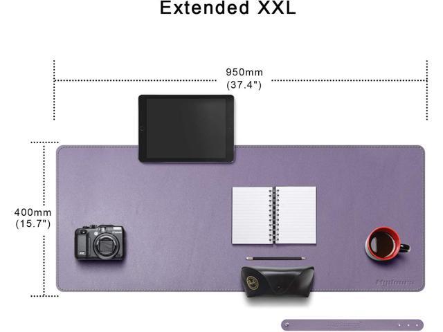 Desk Pad, 95x40cm Waterproof PU Leather Desk Blotter Protector Mouse Pad Large Durable Desk Writing Pad for Work, Game, Office, Home Accessories...
