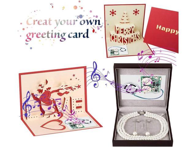 Icstation DIY Light Sensor Sound Module, Micro USB Recordable Sound Chip 8M Memory Speaker Talking Programmable Music Player Box for Birthday...
