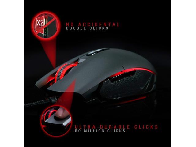 Bloody SP80 Optical Switch Gaming Mouse - Fastest Mouse Switch in Gaming - Enthusiast Grade Gaming Sensor - 8 Programmable Buttons - Non-Slip...