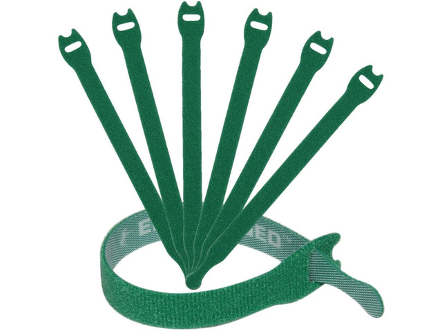 Reusable Cable Ties 1/2' x 8' for Cable Management and Organizing Cords - 30 Pack Bundled with 2 Bonus Cinch Straps (Green)