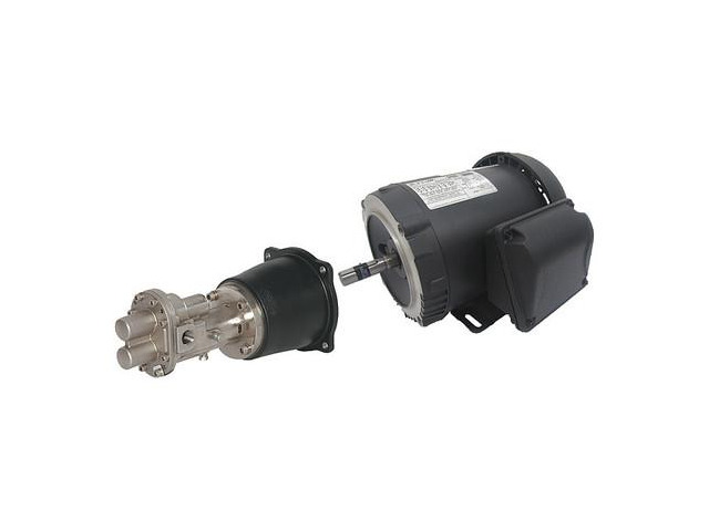 DAYTON 41TK20 RotaryGearPmp,316SS,1/2'InletDia,1-1/2hp