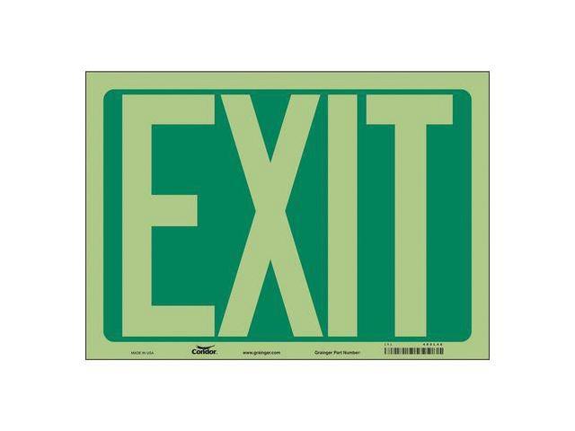 Photos - Chandelier / Lamp CONDOR 480L48 Exit Sign, English, 14' W, 10' H, Vinyl, Green, White 