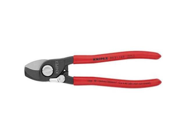 KNIPEX 95 21 165 6-1/2' Cable Shear, Shear Cut