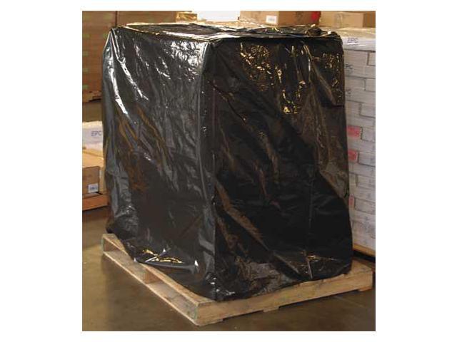 ZORO SELECT 2EWJ5 Pallet Cover, 73 in x 51 in, 3 mil, Black, 50 PK