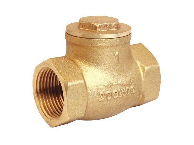 Photos - Other sanitary accessories ZORO SELECT 10F322 1/2' NPT Brass Swing Check Valve