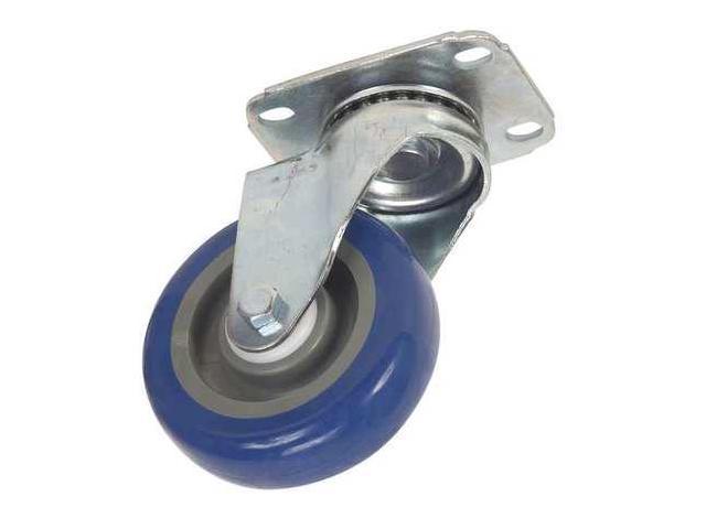 Photos - Other Garden Tools ZORO SELECT 4W924 Swivel NSF-Listed Plate Caster, Poly, 4 in., 275 lb.