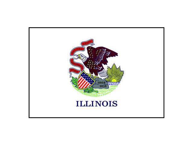 ANNIN FLAGMAKERS 141460 Illinois State Flag,3x5 Ft