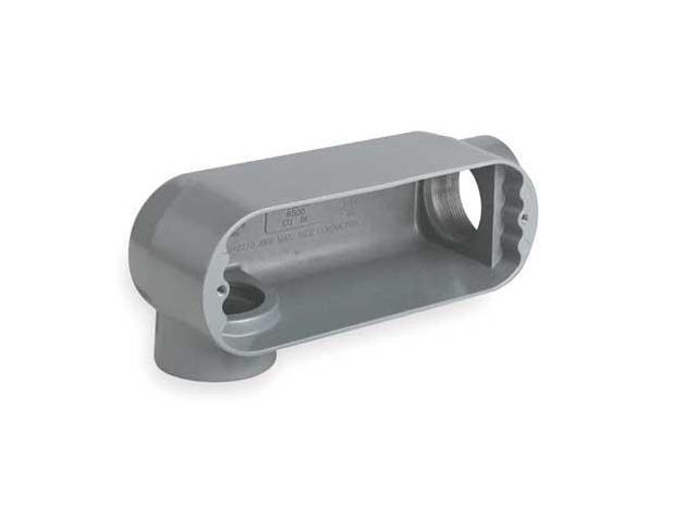 Photos - Air Conditioning Accessory KILLARK OLR-2M Conduit Outlet Body, Iron, LR, 3/4 In., Color: Gray