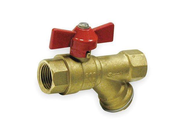 Photos - Other sanitary accessories ZORO SELECT 1PYY8 Ball Valve, Brass, 1/2 In NPT F x F