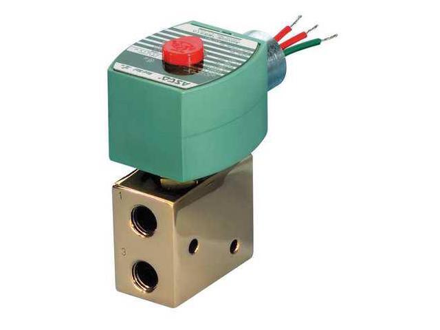 ASCO EV8327G042120/50-60DA Solenoid Valve, 3-Way, 2-Position, Configurable, 1/4