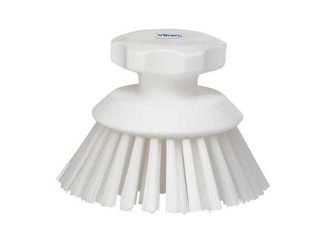 VIKAN 38855 3 3/4 in W Scrub Brush, Stiff, 3 in L Handle, 3 3/4 in L Brush,