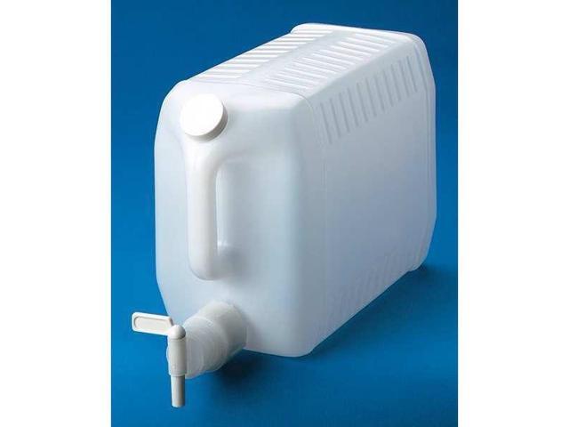 ZORO SELECT 180146 Dispenser with Faucet,2.5G,HDPE,Natural