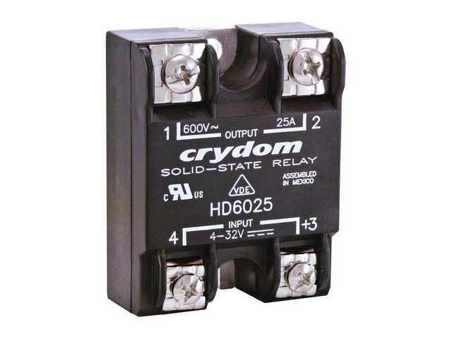 CRYDOM HD4825-10 Solid State Relay, 1 Phase, Screw Clamp, Panel, SCR