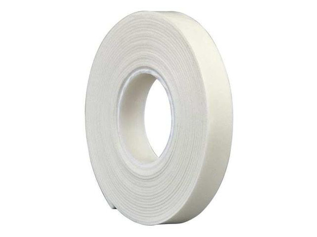 TAPECASE VF16W Double-Sided Foam Tape, 3/4 in W, 5 yd L, 1/16 in, Vinyl Foam,