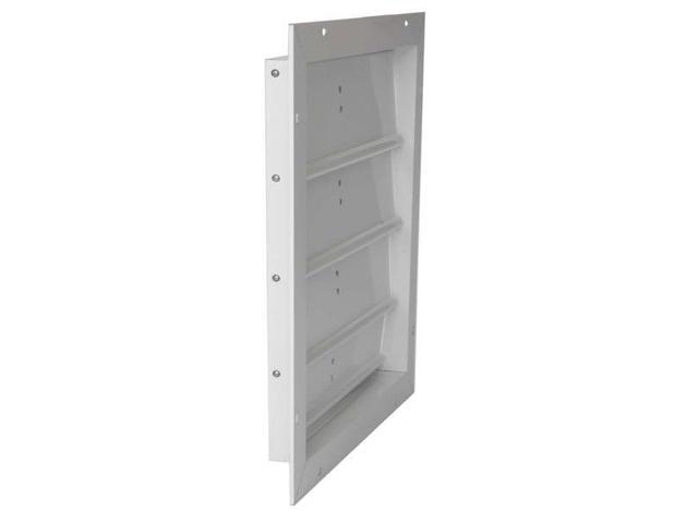 DAYTON 4YN20 16 in Backdraft Damper / Gable Shutter, 17 in x 17 in