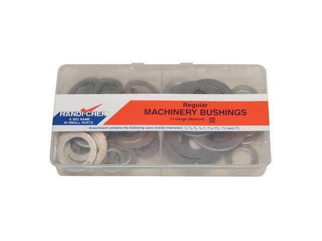 ZORO SELECT WWG-DISP-N14-091 Regular 14 Gauge Machinery Bushing Assortment,