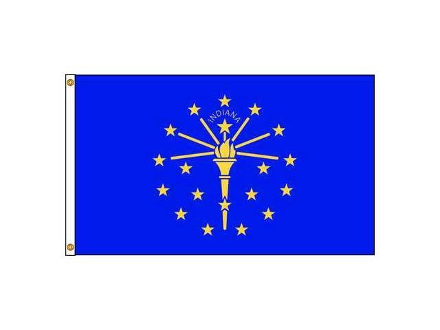 ANNIN FLAGMAKERS 141670 Indiana Flag,4x6 Ft,Nylon
