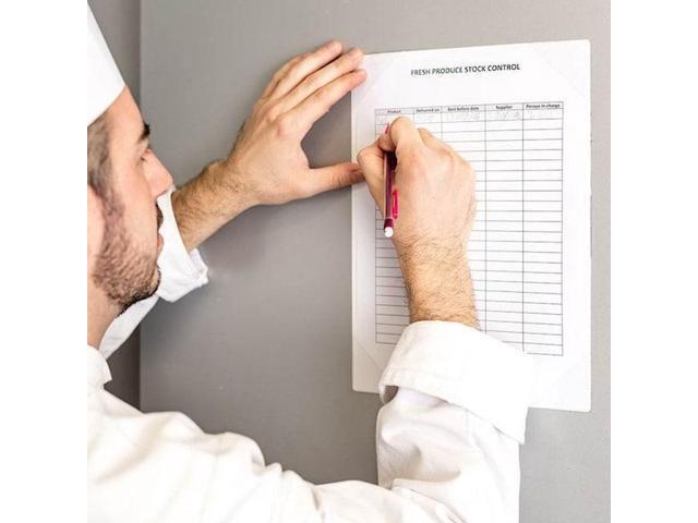 ZORO SELECT P15430 Sign Holder,Easy Write,Adhesive,PK5