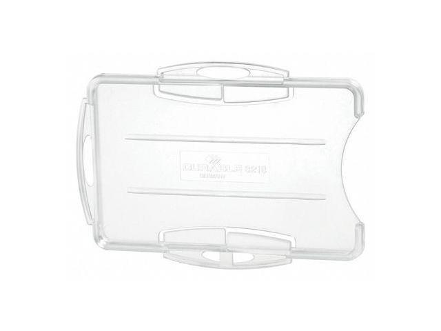 DURABLE OFFICE PRODUCTS 891919 ID Badge Holder, 2-3/4' L, Dual, PK10