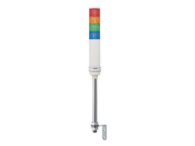 SCHNEIDER ELECTRIC XVC6B45S Tower Light Assembly, 24V, Red, Orange, Green,