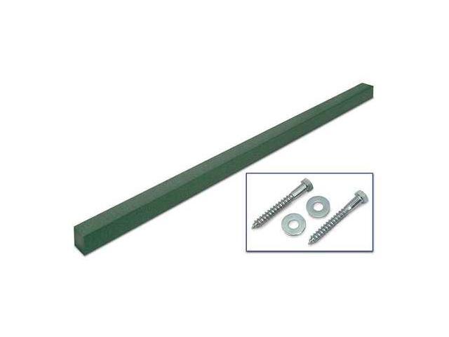 UNITED VISUAL PRODUCTS UVMCSP-WOODGRN Sign Post, Square, ,Polyethylene Green,