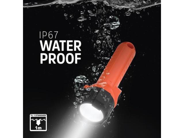 ENERGIZER ENISHH21E Safety-Rated Flashlight, Led Orange Industrial Handheld